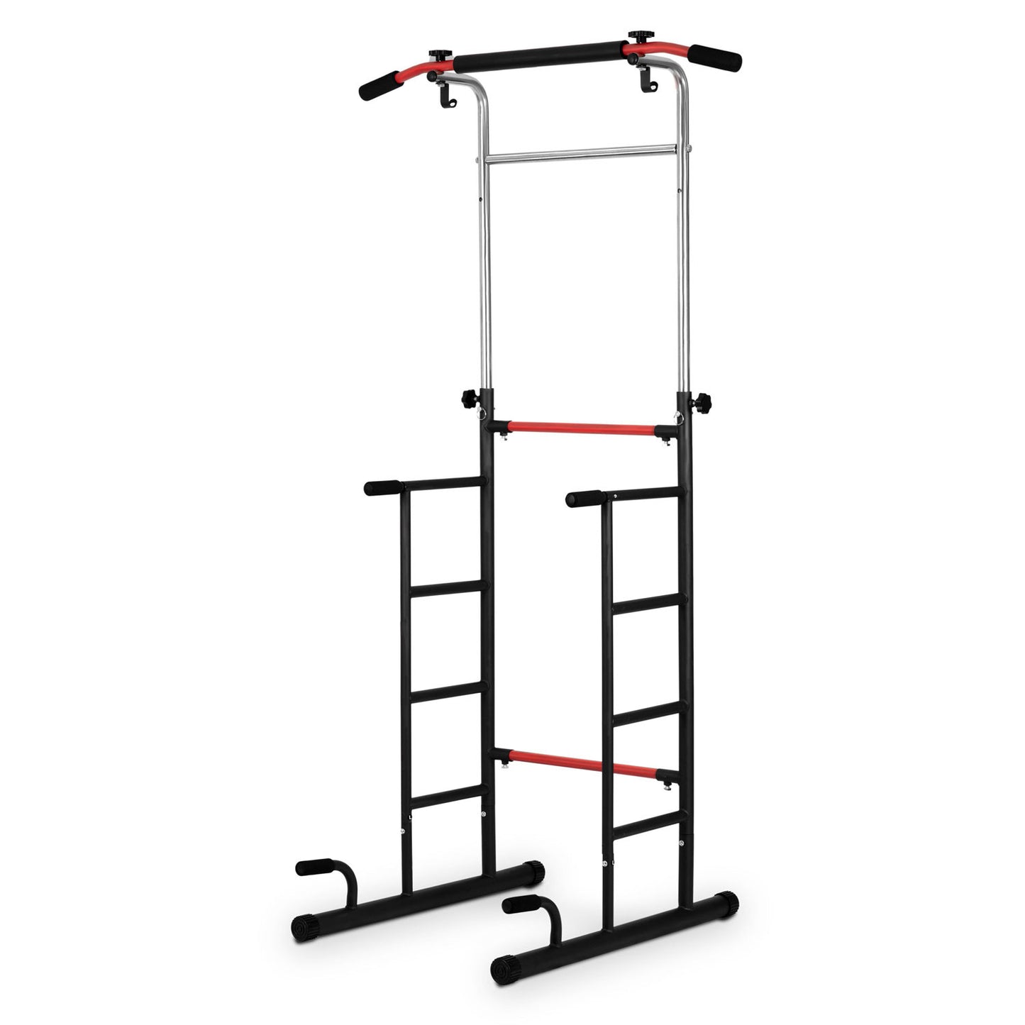 PULL-UP BAR - Verstelbare Hoogte 146-222 cm - Staalconstructie - Zwart