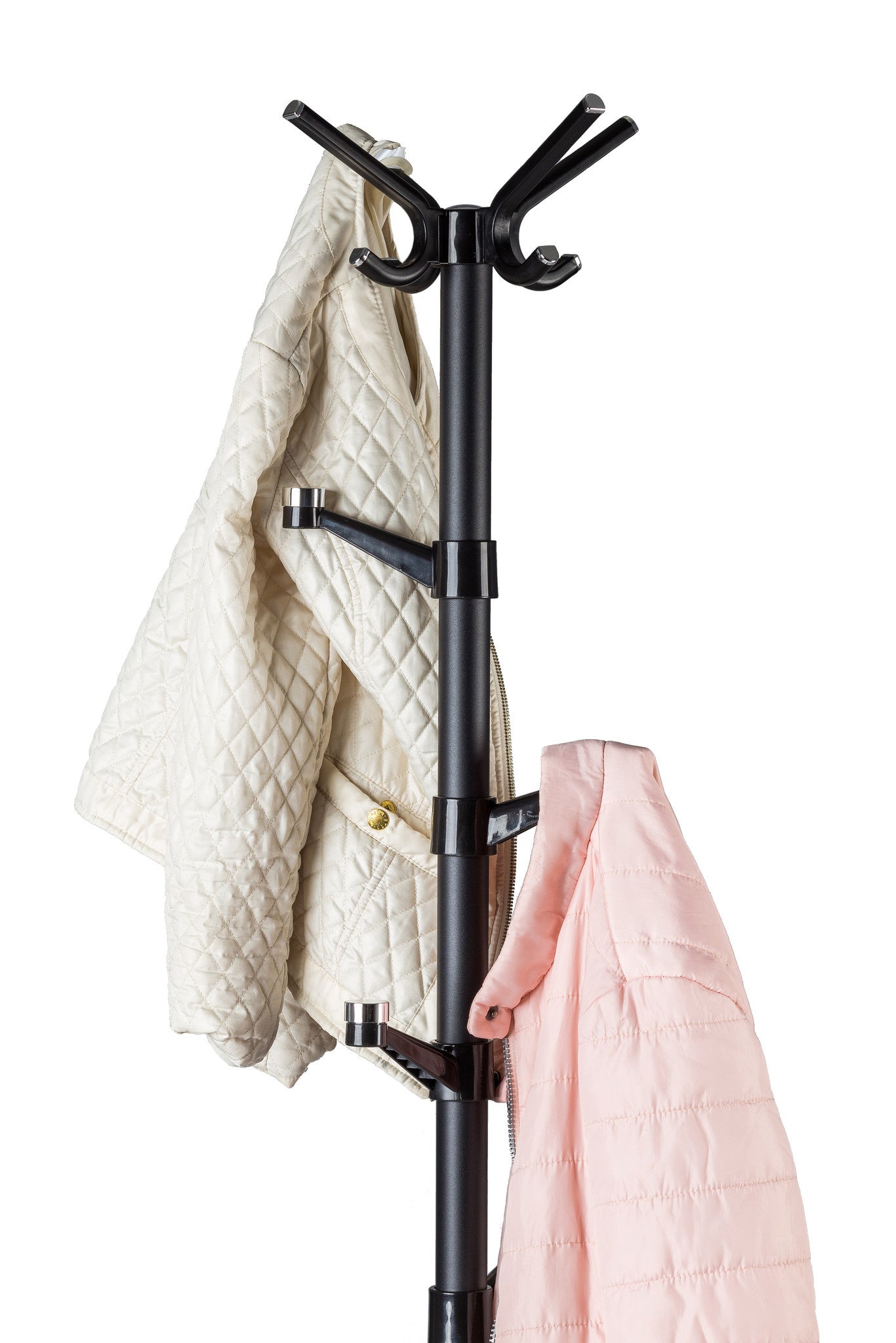 Kapstok - gepoedercoat staal - 180 cm - zwart