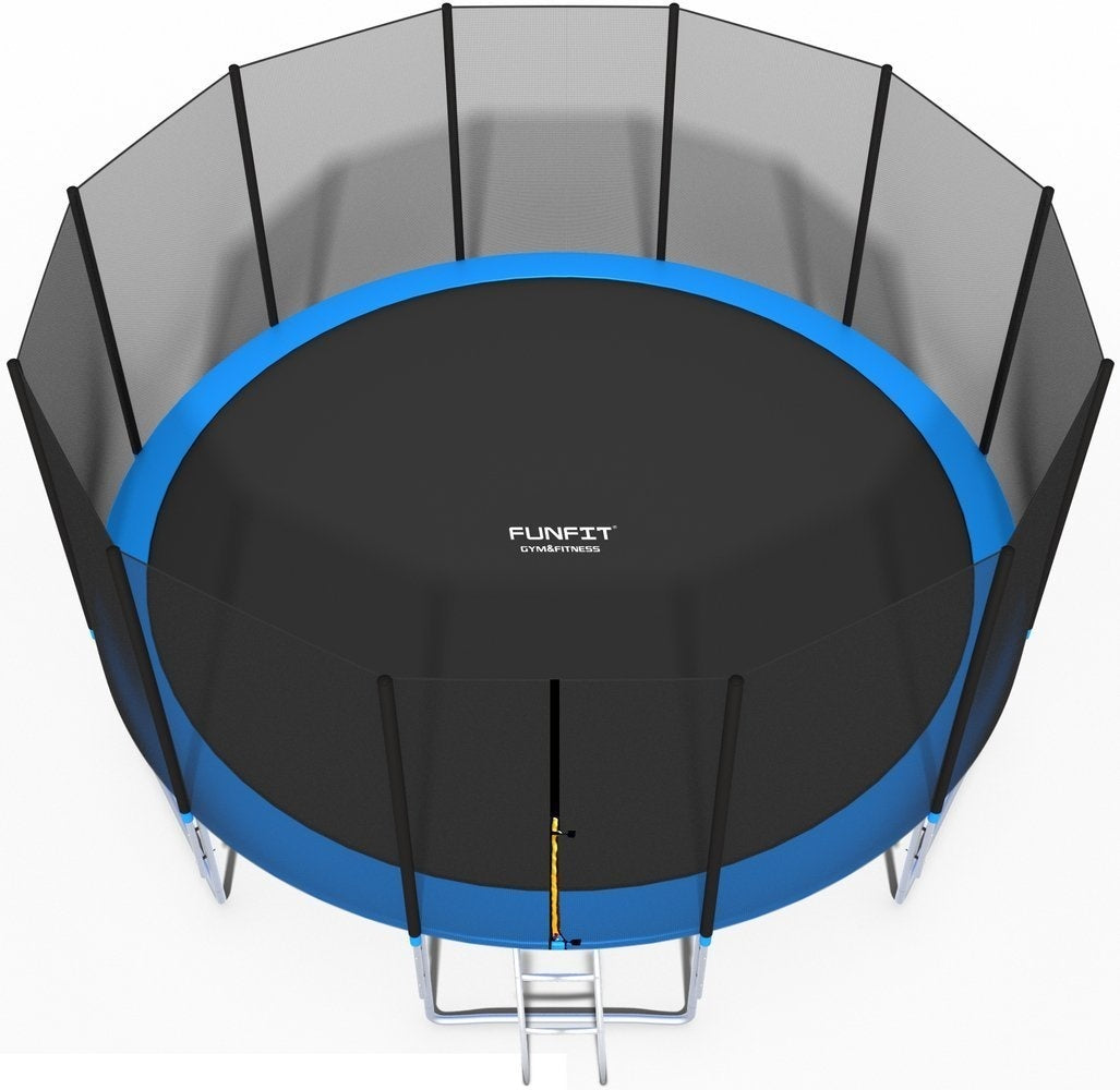 TRAMPOLINE - 490 cm Diameter - Blauw/Zwart