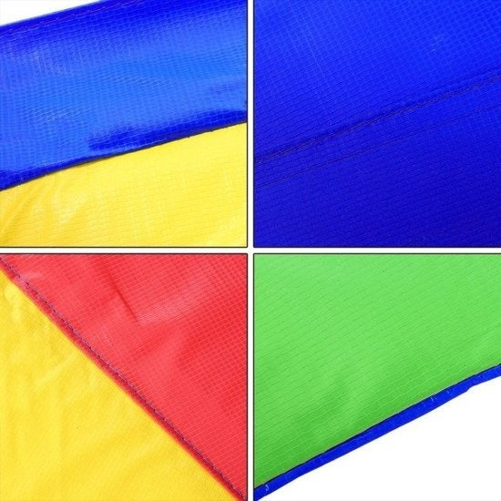 Trampoline rand - robuust weerbestendig PVC - 366 cm regenboog