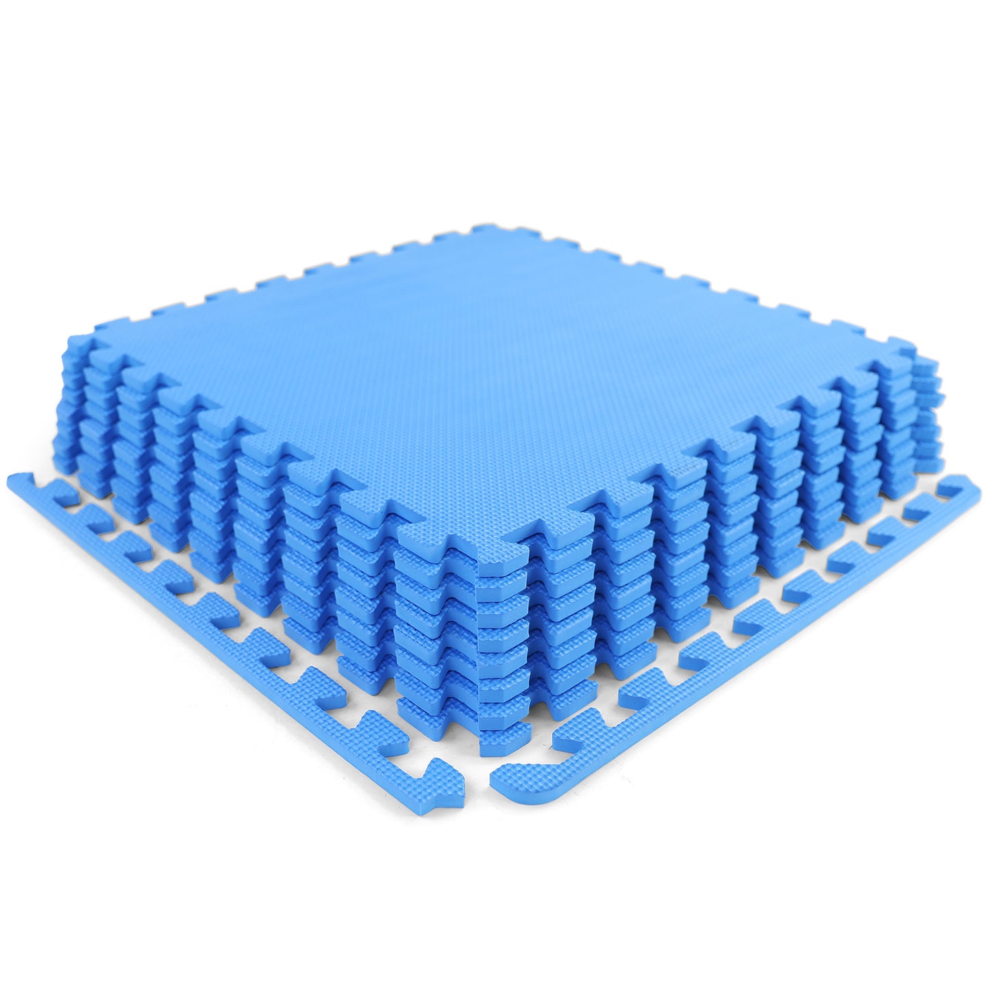 Sportvloer - EVA-schuim 10 mm - Blauw 50x50 cm