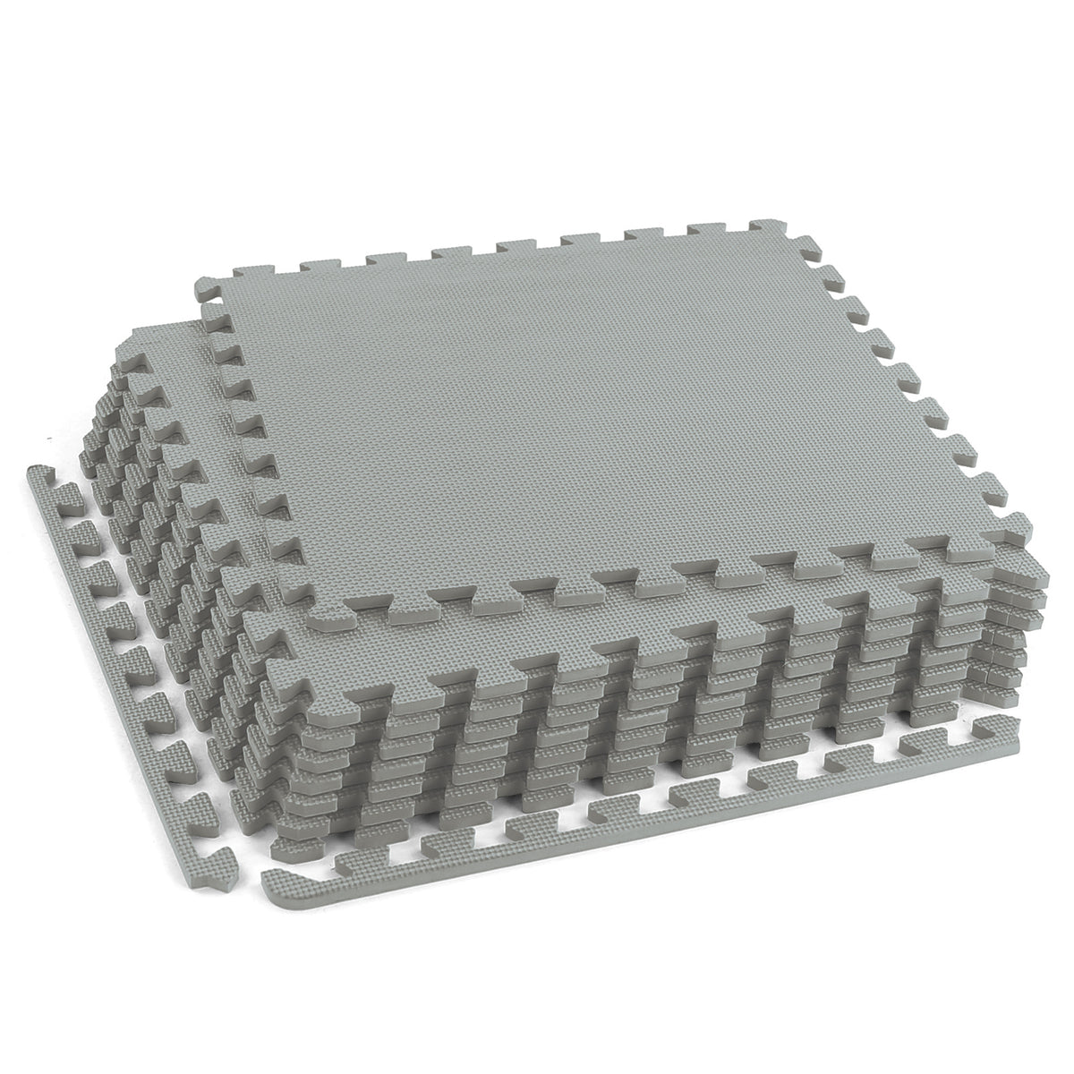 Sportvloer - EVA-schuim 10 mm - Grijs 50x50 cm