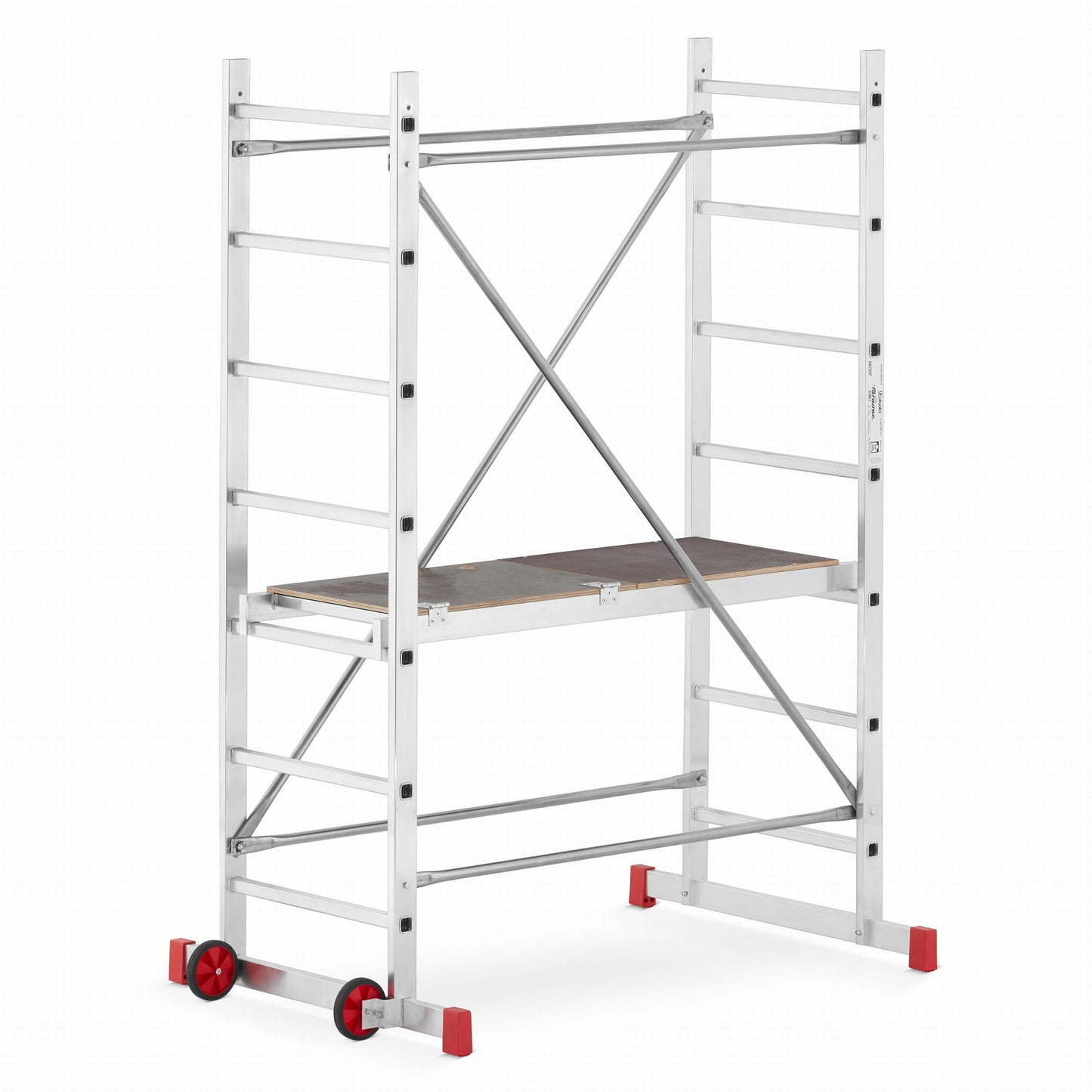ROLSTEIGER - Aluminium - Antislip Platform - 5m Werkhoogte - Grijs