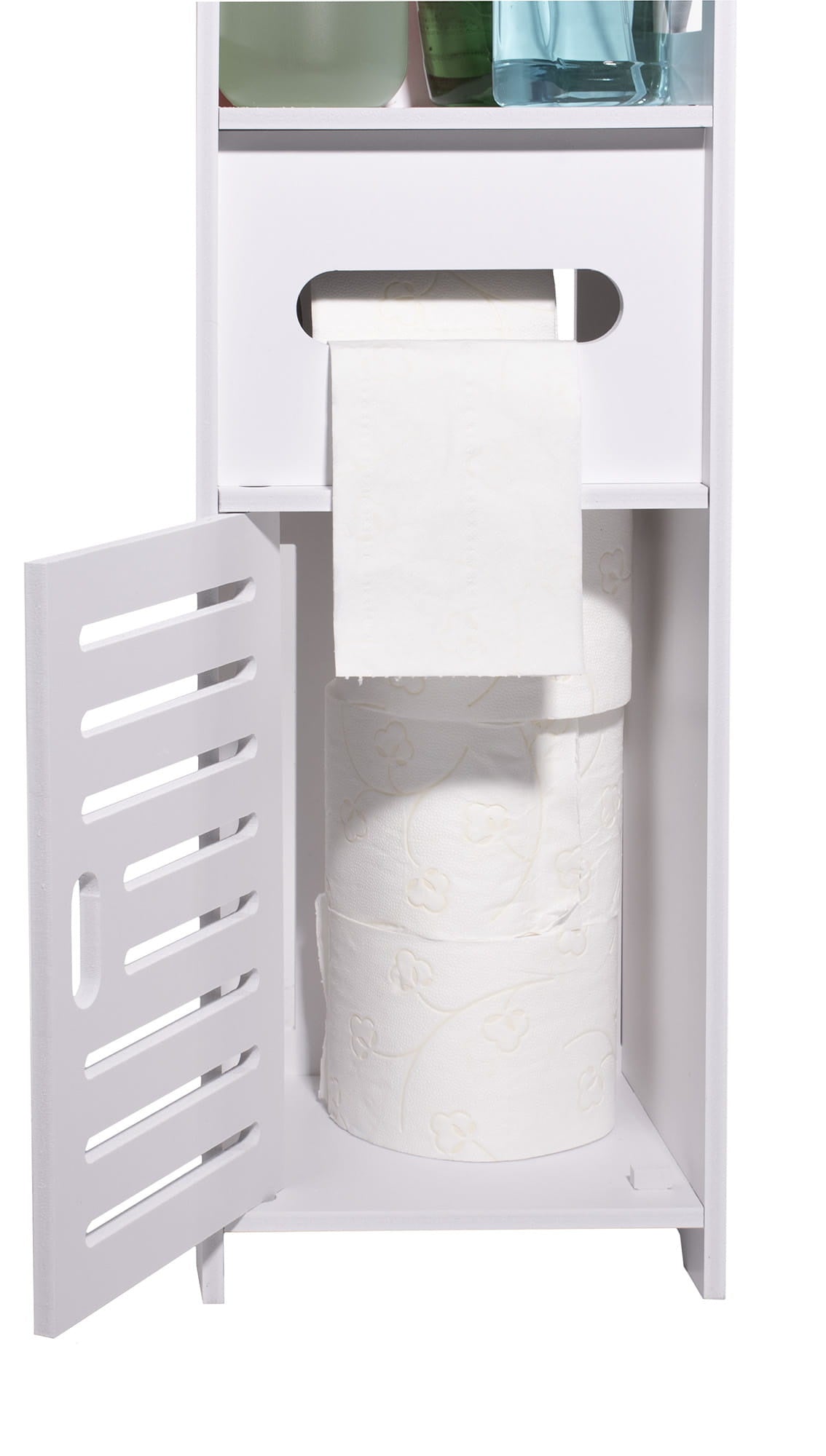 KAST - Semi-open - 5 planken - Wit - 120x20x20 cm