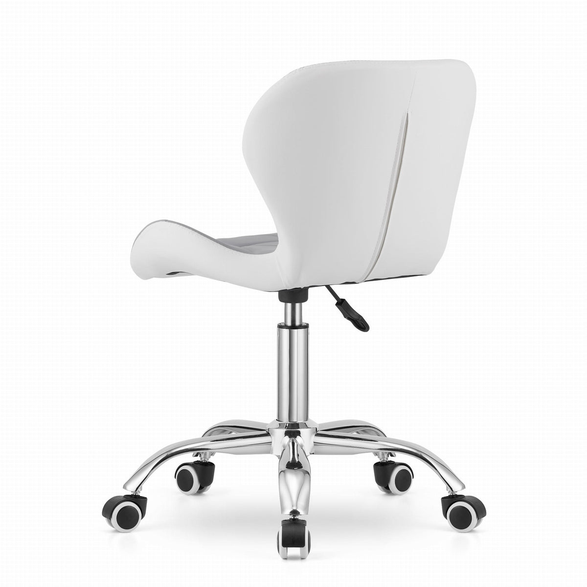 BUREAUSTOEL - Ergonomisch, Draaibaar, Eco-leer - Grijs/Wit