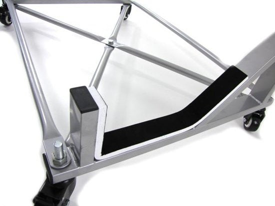 Hardtop Standaard - Stevig & Stabiel met Zwenkwielen - Zilver 100x55x40 cm