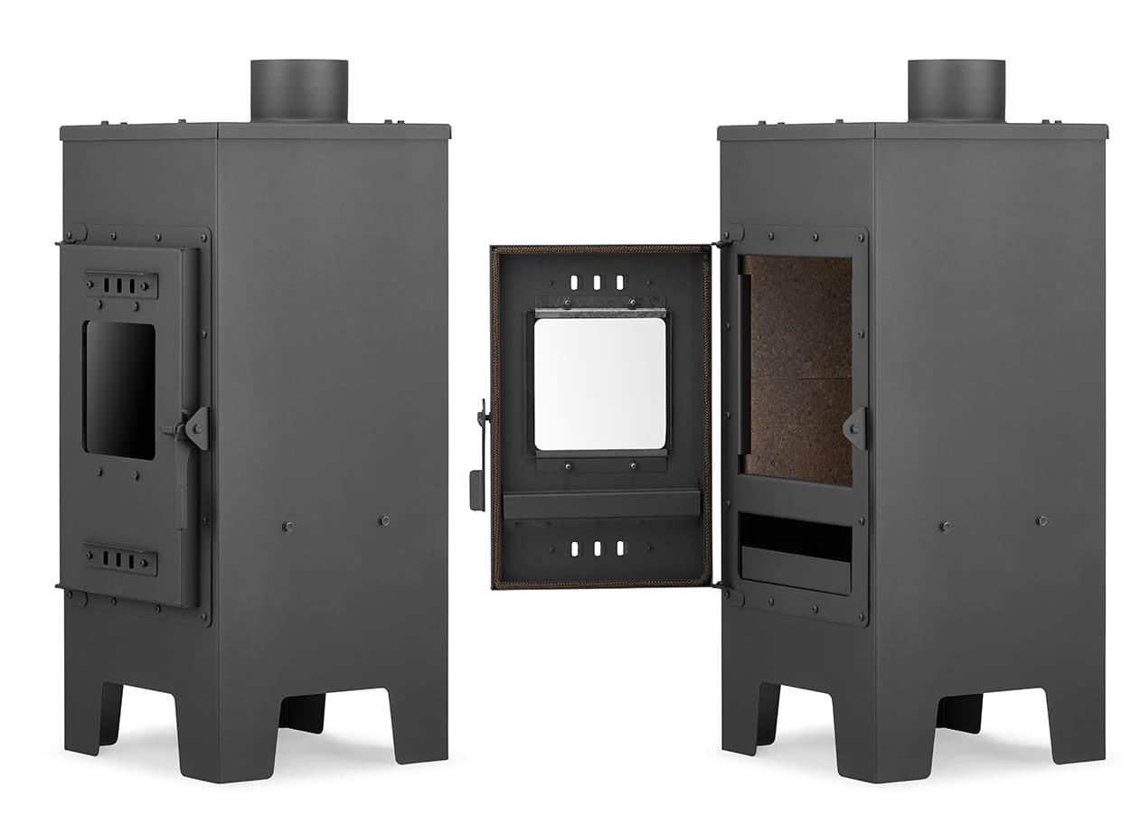 HOUTKACHEL - 7,5 kW - Energielabel A+ - Antraciet