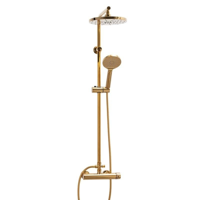 Doucheset - regendouche 23 cm - gouden kleur