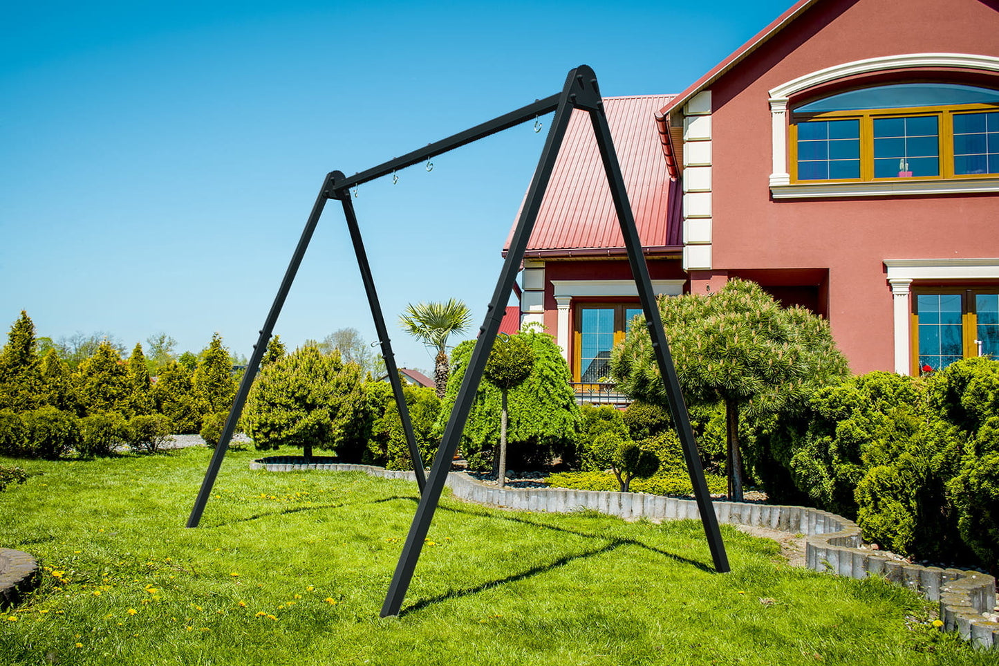 Schommelframe - 3-in-1 Multifunctioneel - Zwart