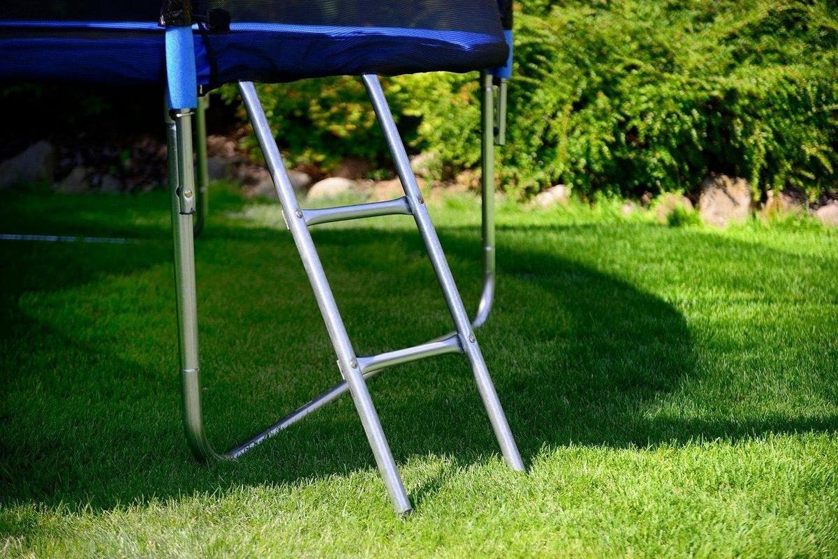 TRAMPOLINE - Veiligheidsnet & Ladder - 374 cm Blauw