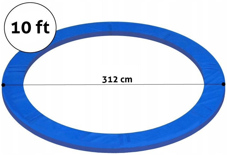 TRAMPOLINERAND - PVC EPE Schokbestendig - Blauw 305-312 cm