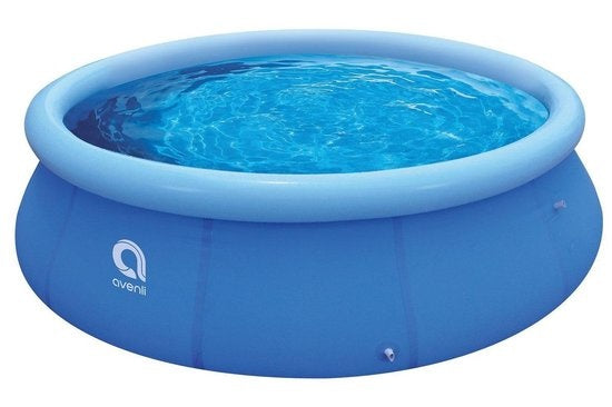 Opblaaszwembad - 3-laags PVC met pomp 1136 l/h - Blauw 244 cm