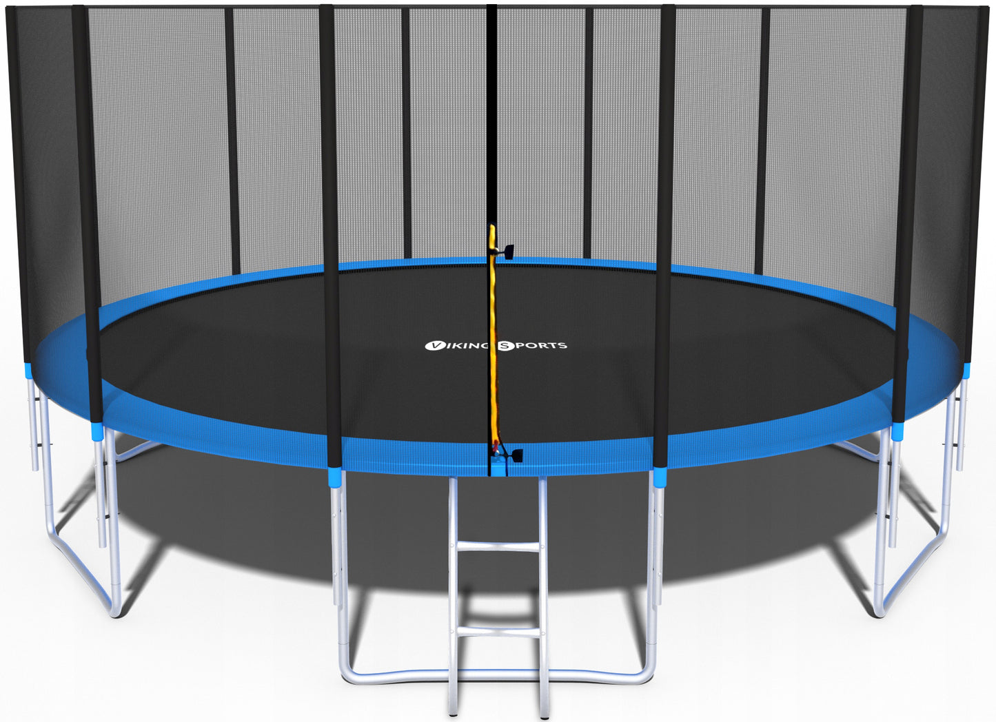 TRAMPOLINE - veiligheidsnet en ladder - blauw - 465 cm