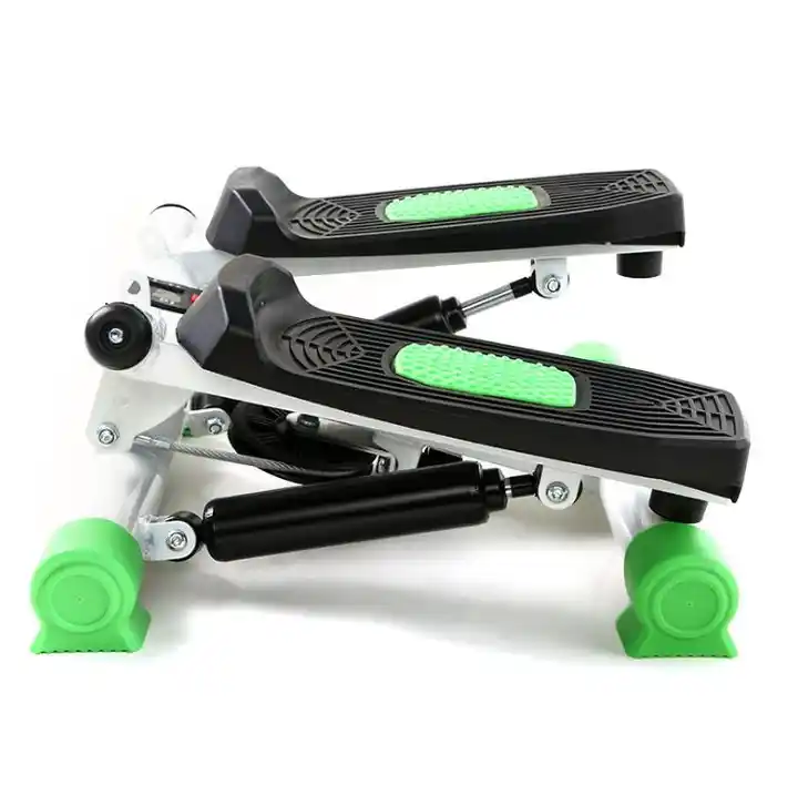 Fitness Stepper - 2 Weerstandsbanden - Display Functies - Groen/Wit/Zwart
