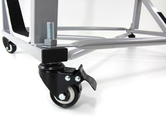 Hardtop Standaard - Stevig & Stabiel met Zwenkwielen - Zilver 100x55x40 cm