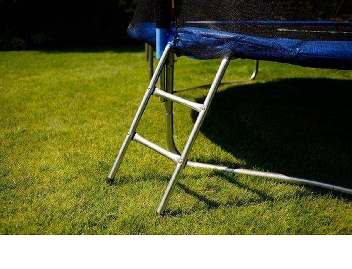 TRAMPOLINE - Veiligheidsnet-Ladder-Randafdekking - Blauw-244 cm