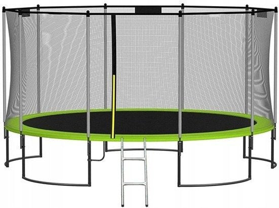 trampoline rand - robuust pvc/pe - groen 366 cm