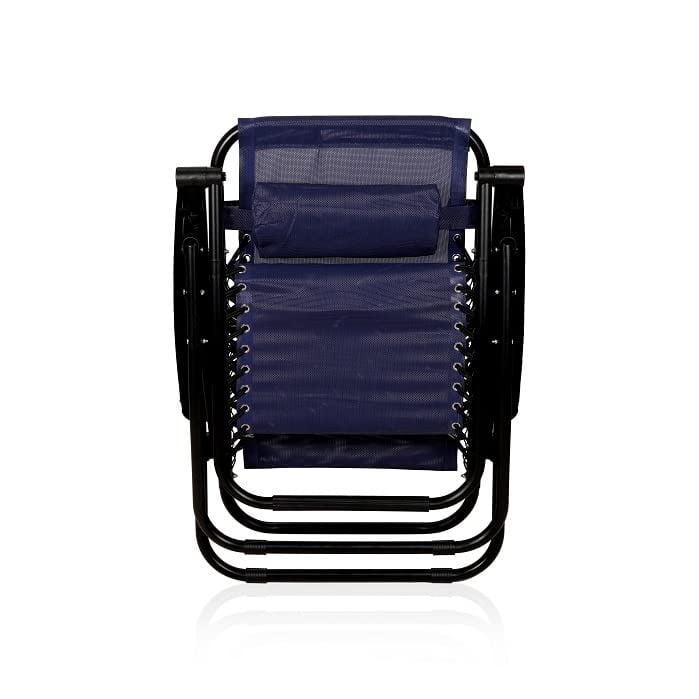LIGSTOEL TUIN - Textileen Gaas - Blauw - 175x67x108 cm