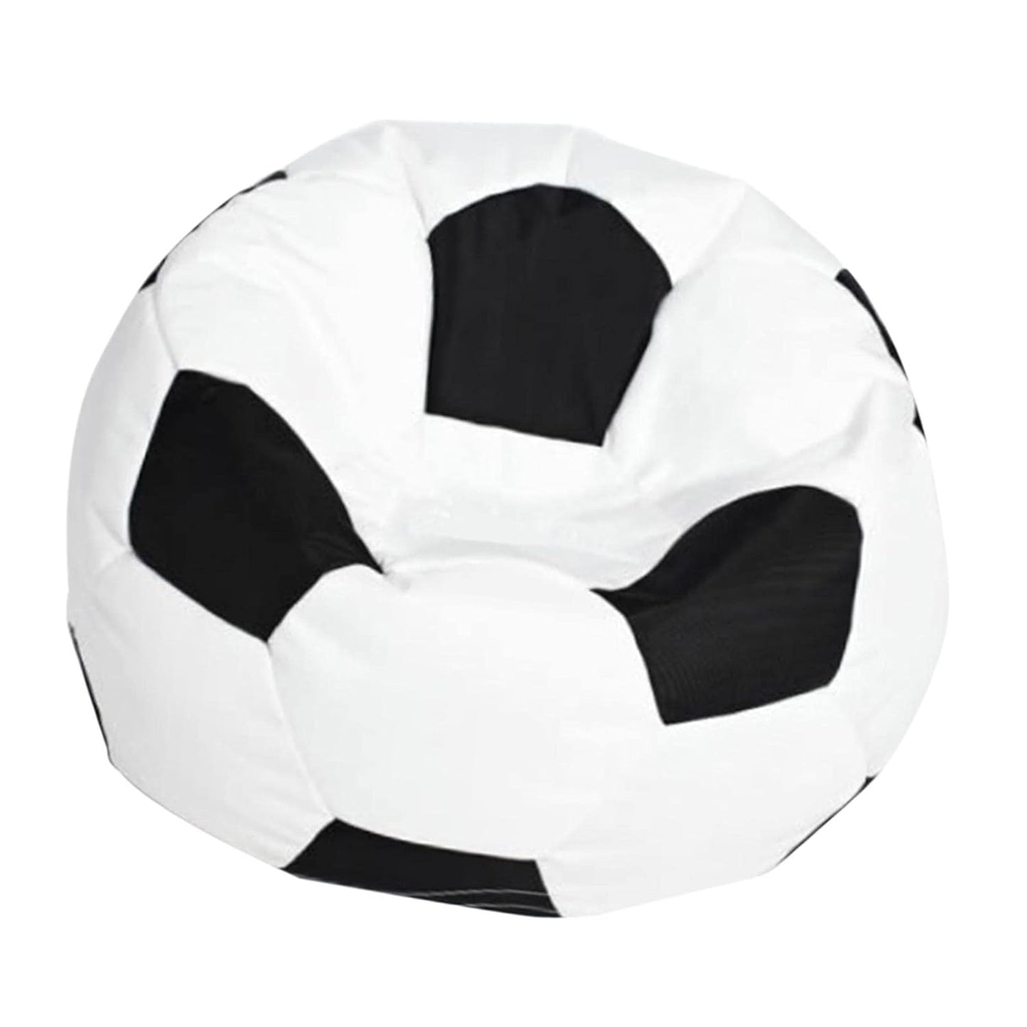 VOETBAL ZITZAK - Eco-leer - Polystyreen Vulling - Zwart Wit