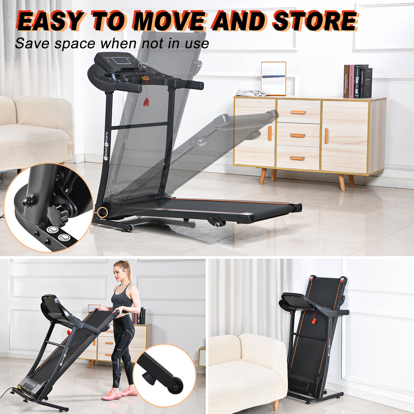 LOOPBAND - 1.5HP Motor - Inklapbaar - Bluetooth - 400x1100mm - Zwart
