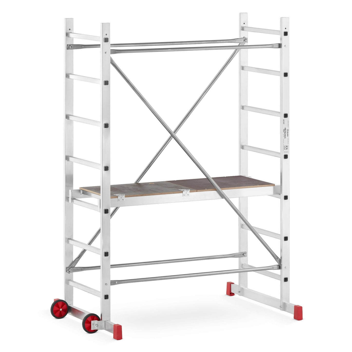 ROLSTEIGER - Aluminium - Antislip Platform - 5m Werkhoogte - Grijs