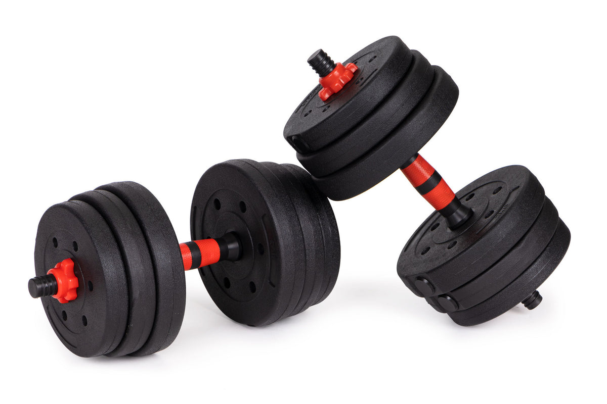 Dumbbells - verstelbaar 40 kg - zwart
