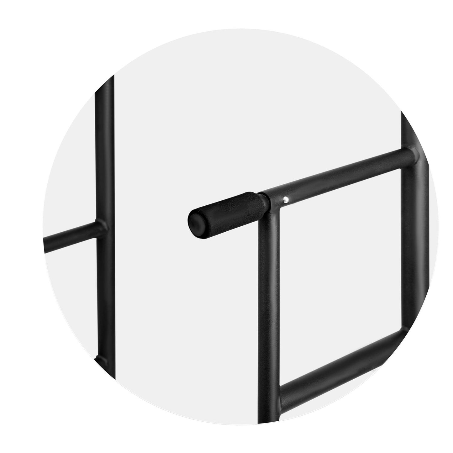 PULL-UP BAR - Verstelbare Hoogte 146-222 cm - Staalconstructie - Zwart