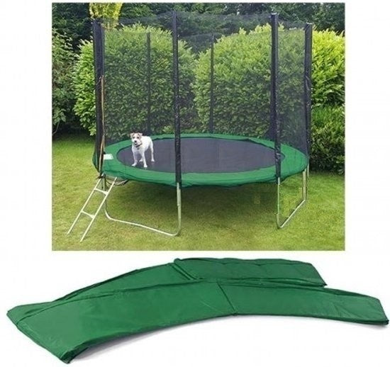 TRAMPOLINE - Veiligheidsnet-Ladder-110kg - Groen-244cm
