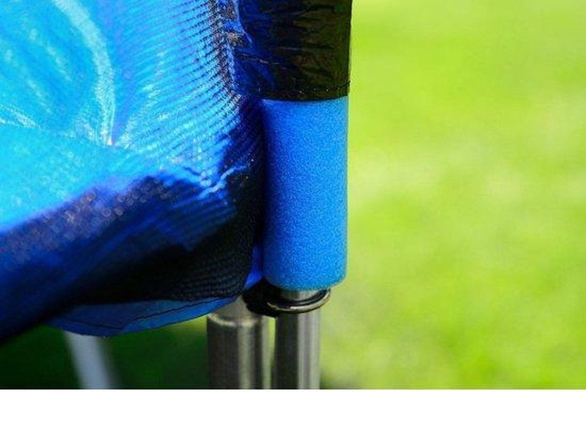 TRAMPOLINE - Veiligheidsnet-Ladder-Randafdekking - Blauw-244 cm