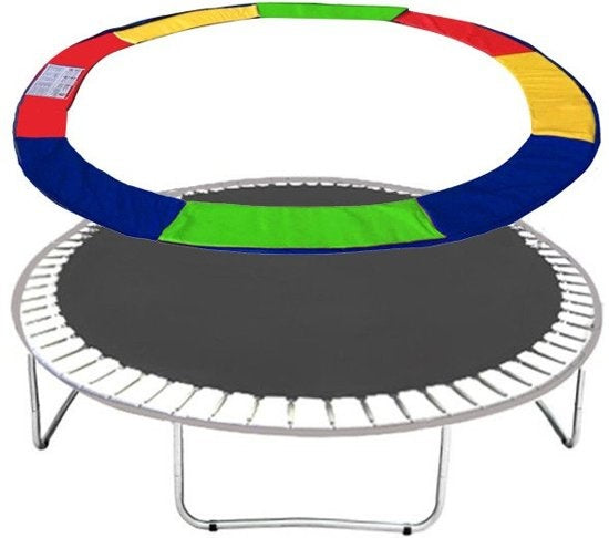 Trampoline rand - robuust weerbestendig PVC - 366 cm regenboog