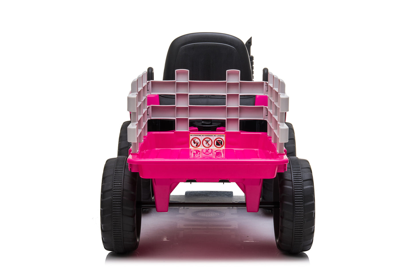 ELEKTRISCH BESTUURBARE TRACTOR - 2x45W Motoren, LED Verlichting, Muziekpaneel - Roze