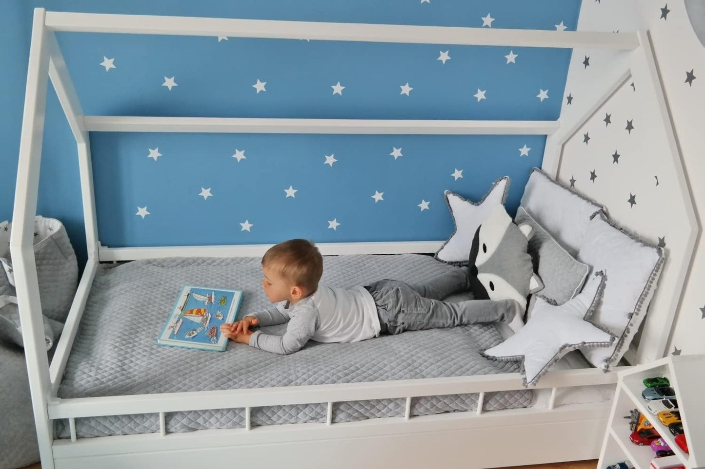 KINDERBED HUIS - Scandinavisch Design - Grenenhout - 80x160cm