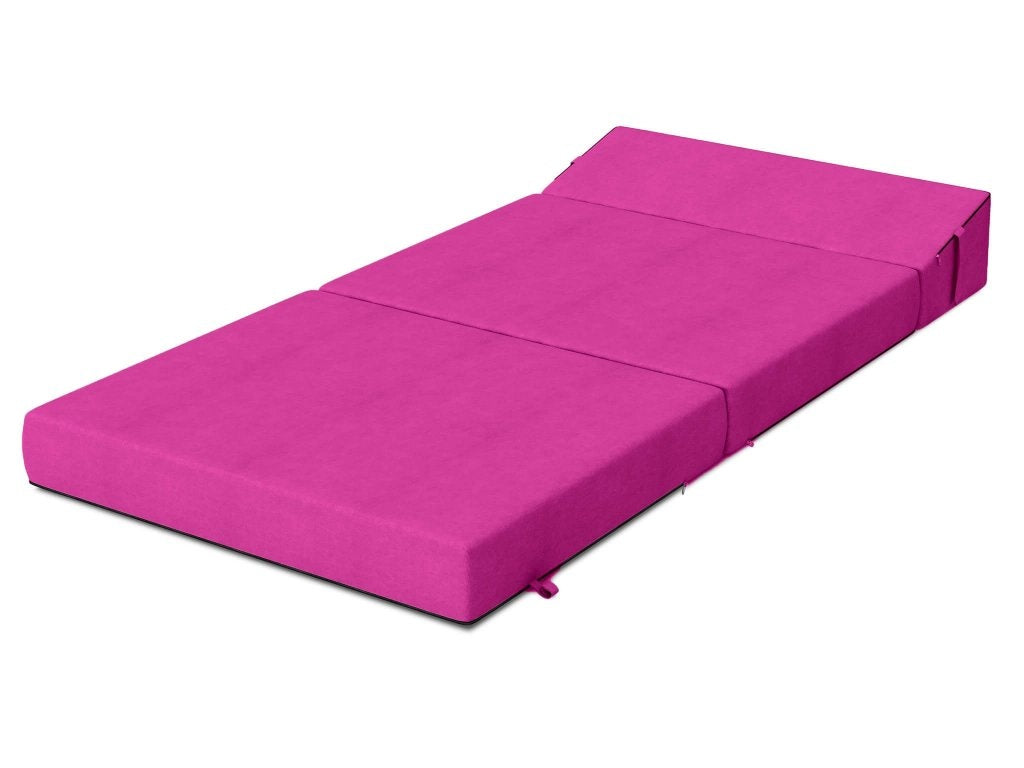 logeermatras - opvouwbaar met kussens - 200x70x15 cm