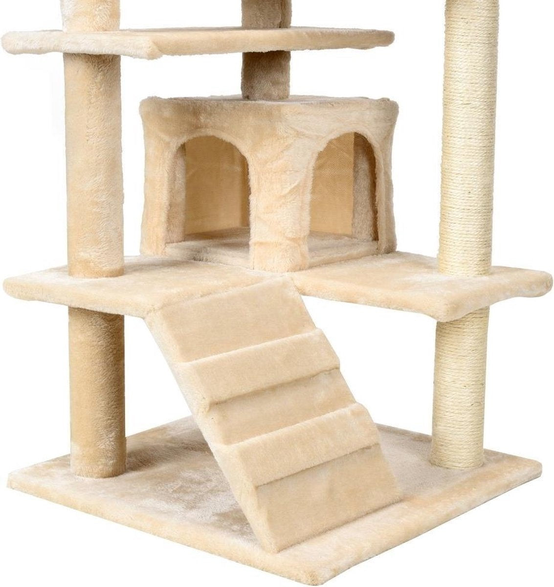 Kattenboom - Stabiel en Veilig - 131x58x50 cm Beige