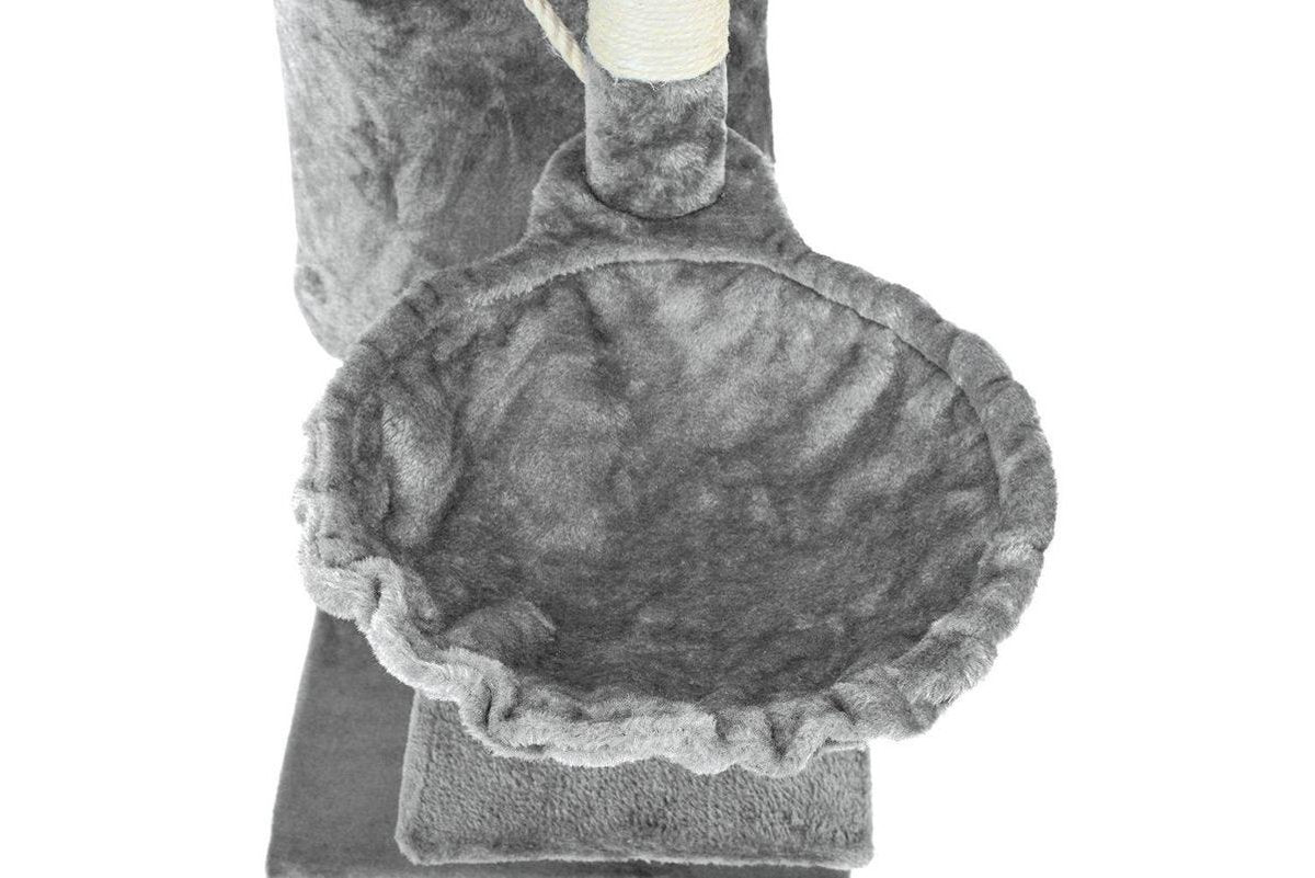 Krabpaal - 6 slaapplateaus met sisal-koord - Grijs 117,5 cm