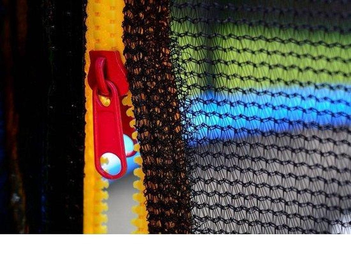 TRAMPOLINE - Veiligheidsnet-Ladder-Randafdekking - Blauw-244 cm