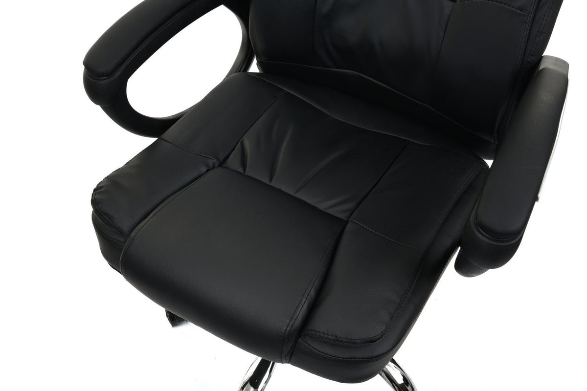 BUREAUSTOEL - Memory Foam - Verstelbaar - Zwart