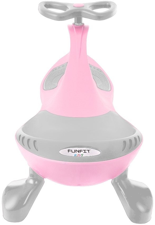 Wiggle-car - LED-verlichte wielen - Roze