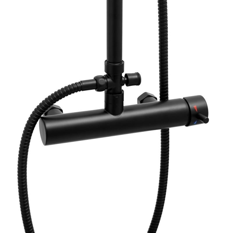 DOUCHESET - Regendouche 25 cm - Zwart