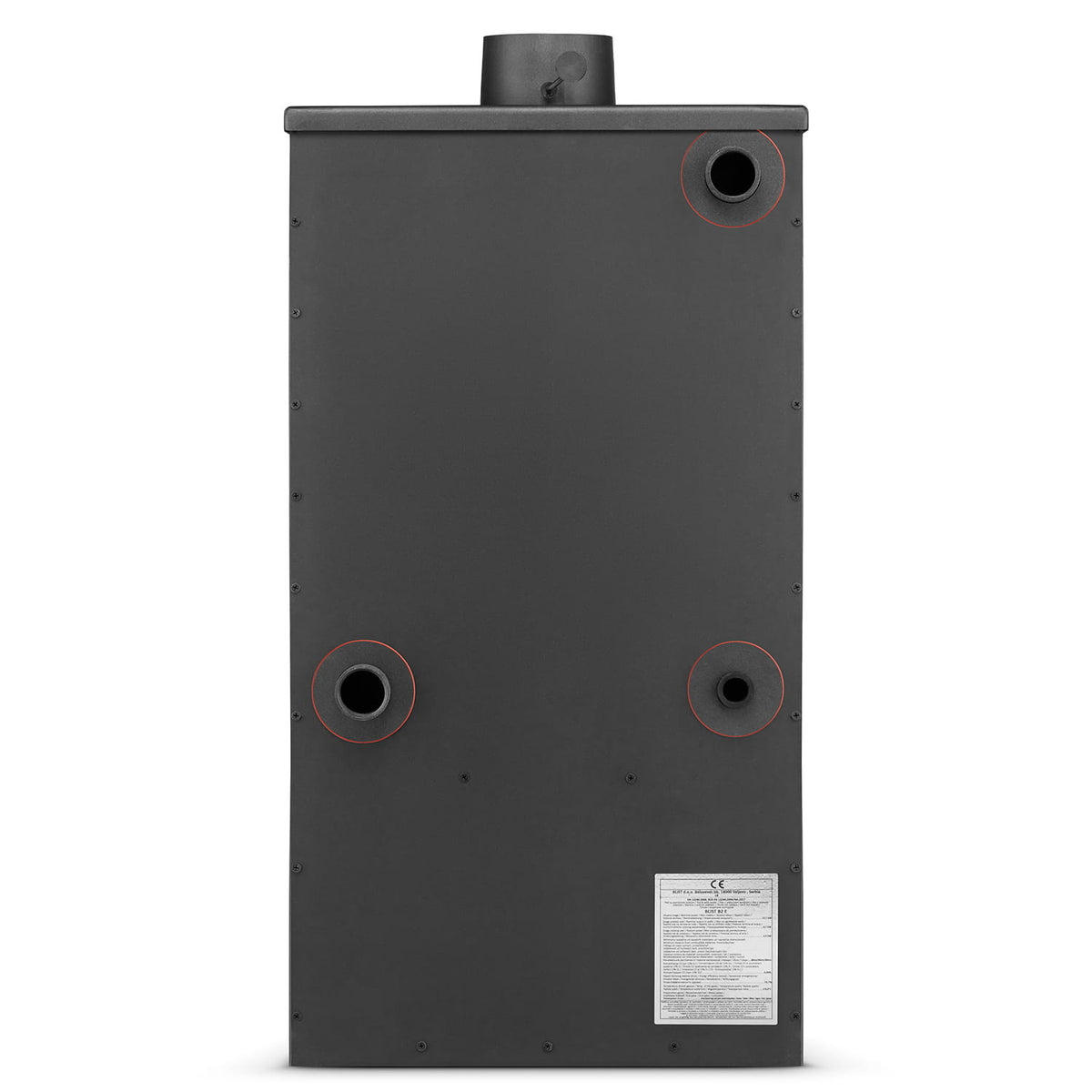 Houtkachel - 22kW Watermantel - Zwart
