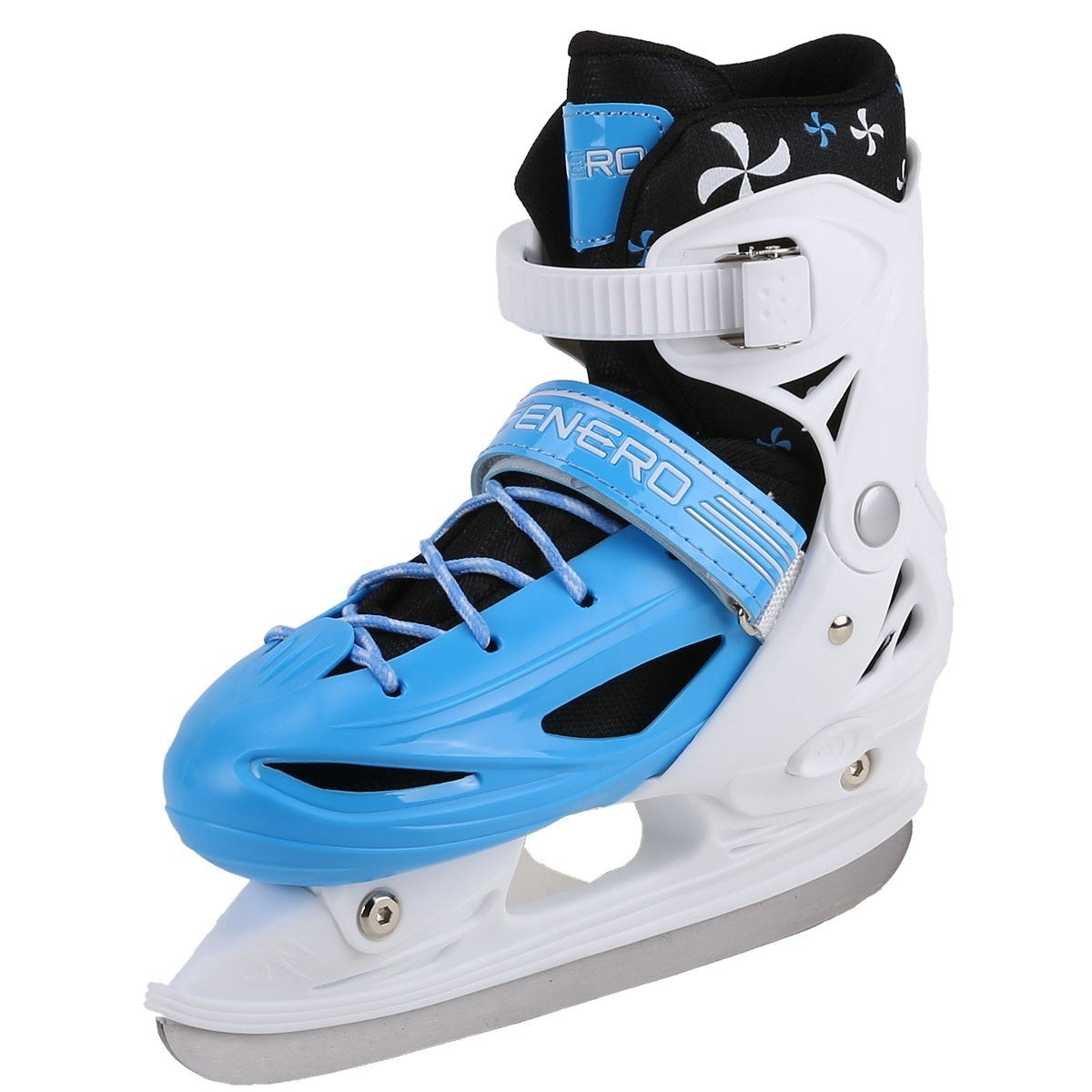 INLINE SKATES - 4-in-1 Verstelbaar - Blauw/Wit - Maat 26-29