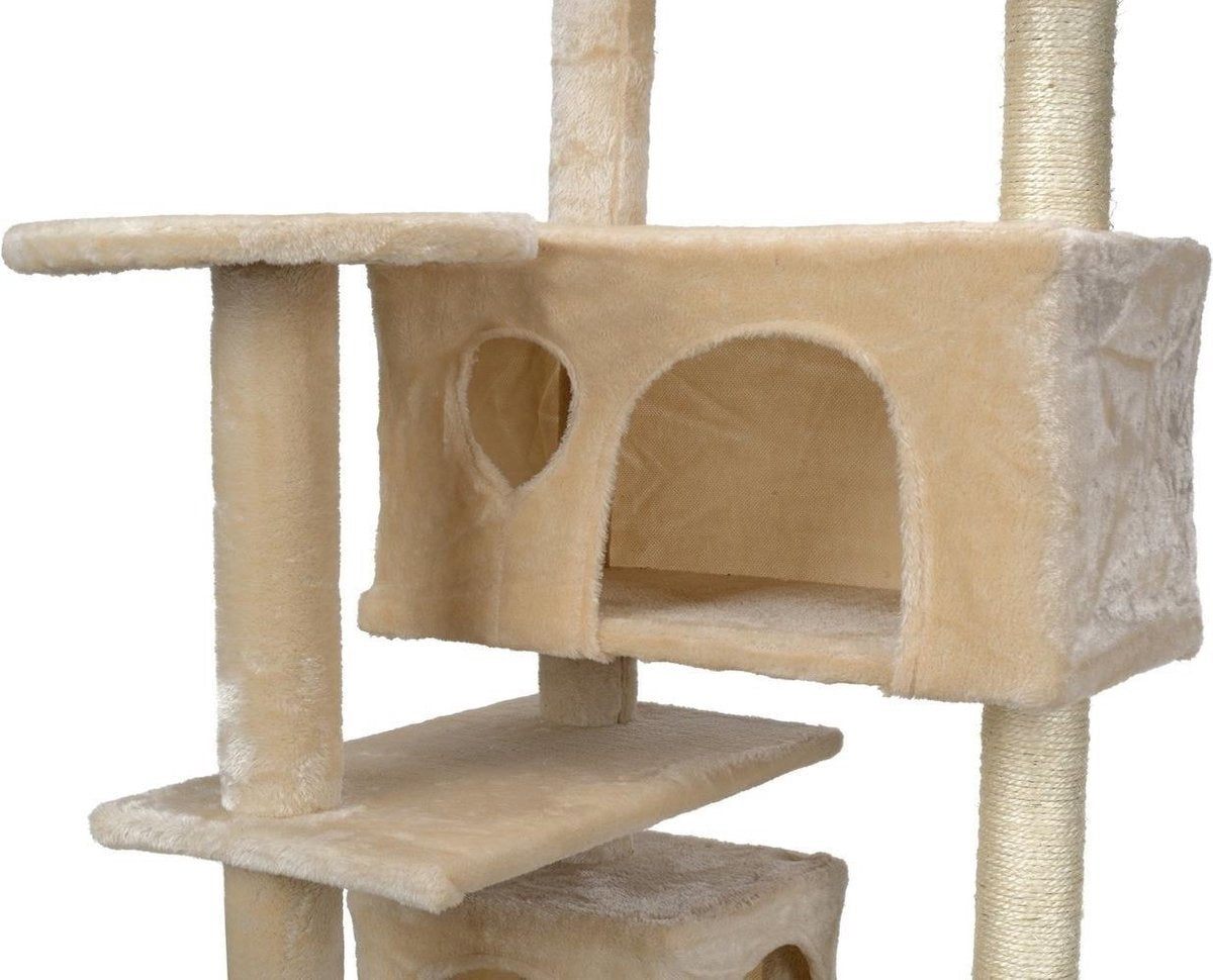 Kattenboom - Stabiel en Veilig - 131x58x50 cm Beige