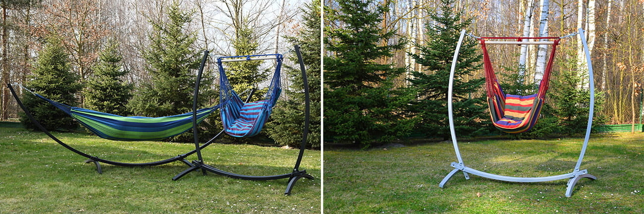 Hangmatstandaard - 2-in-1 Frame - 220 kg - Zwart