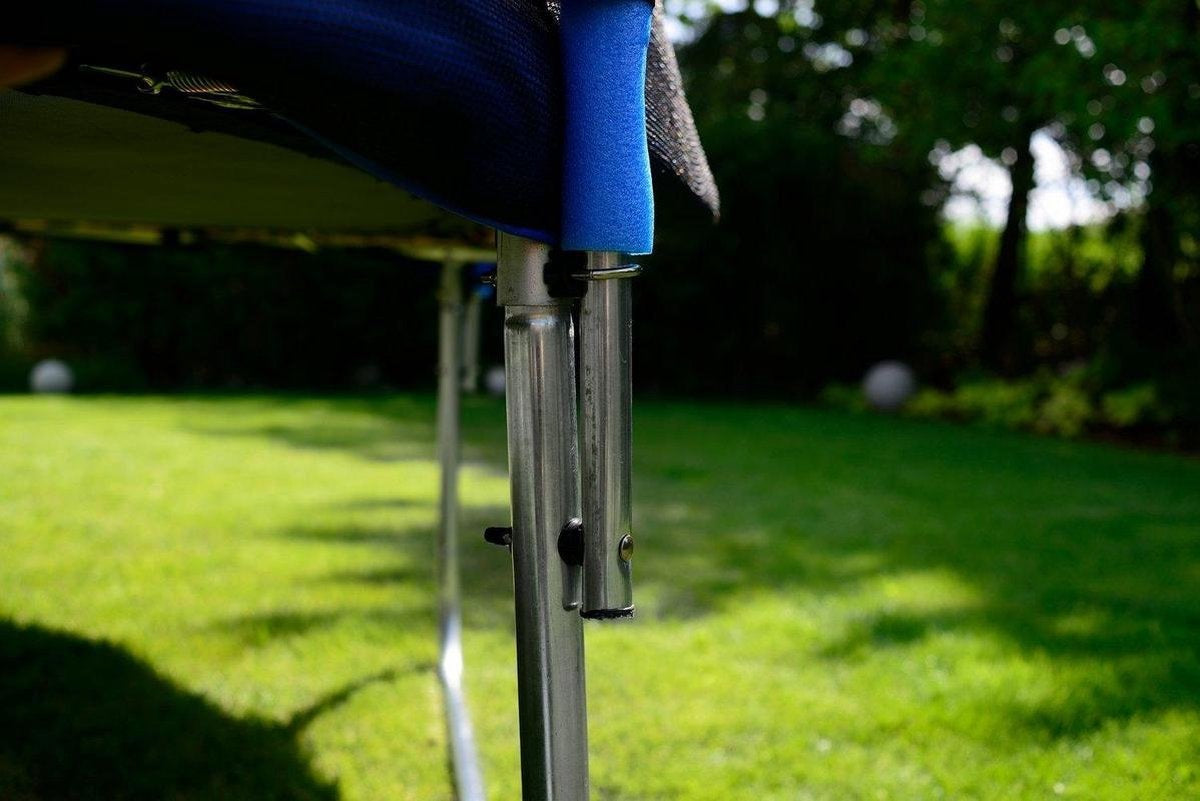 TRAMPOLINE - Veiligheidsnet & Ladder - 374 cm Blauw