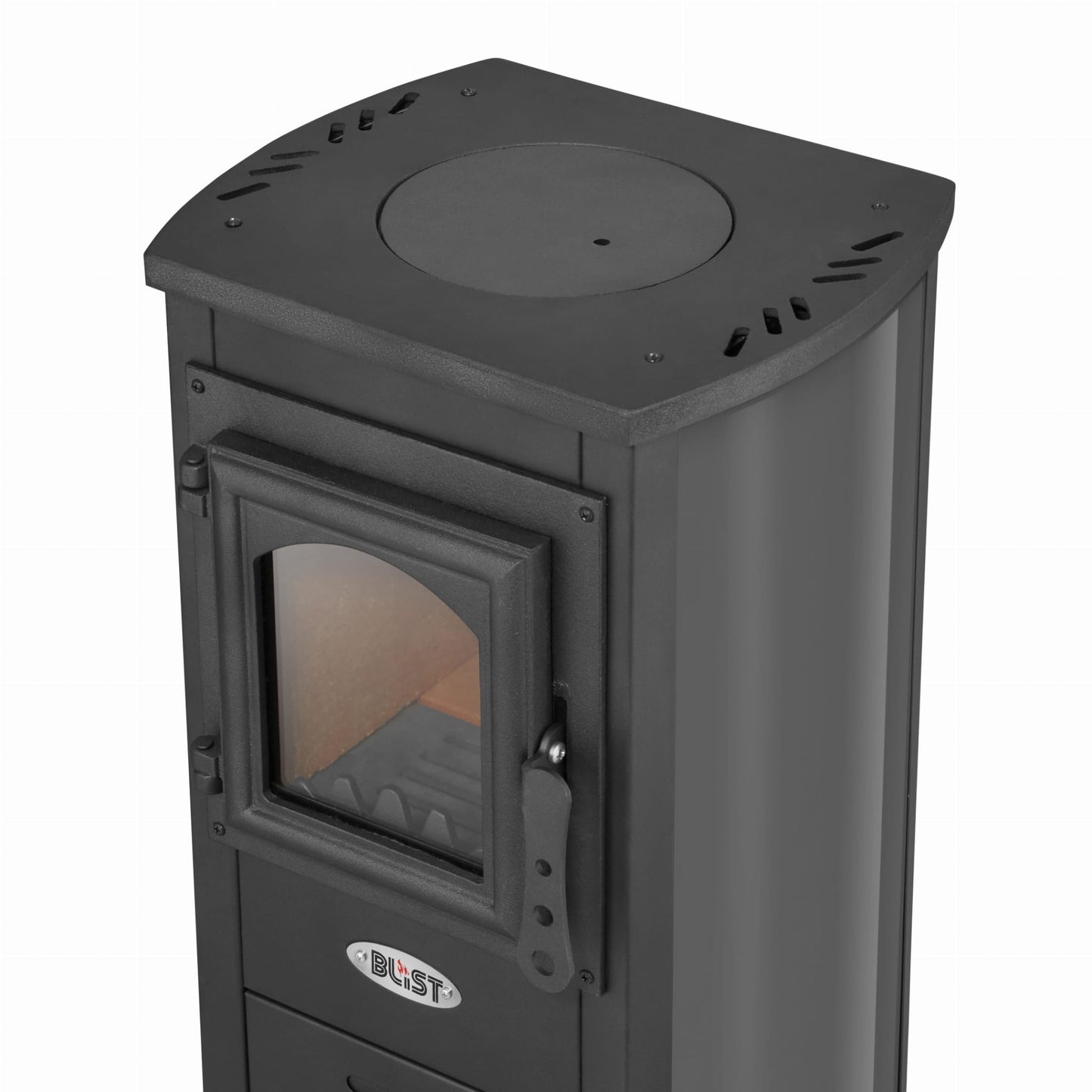 Houtkachel - 6,6 kW Vermogen - Rood/Beige/Antraciet