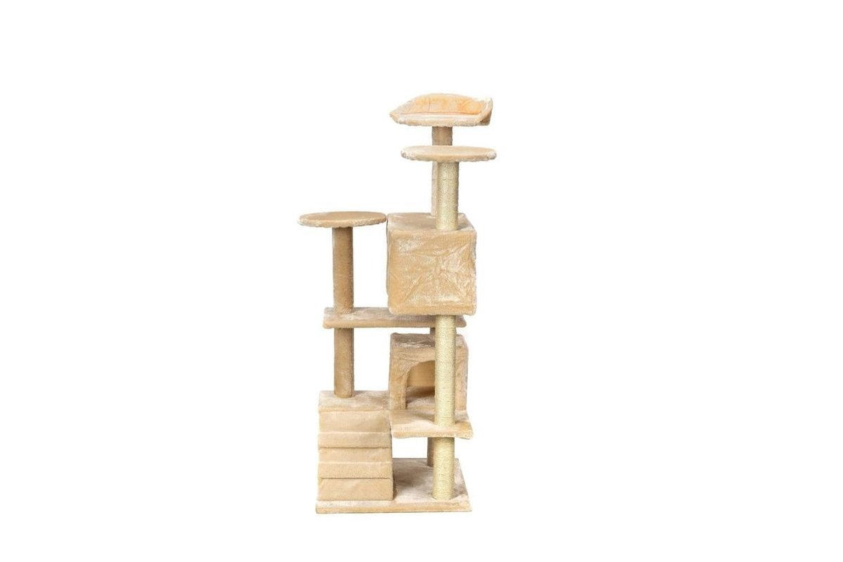 Kattenboom - Stabiel en Veilig - 131x58x50 cm Beige