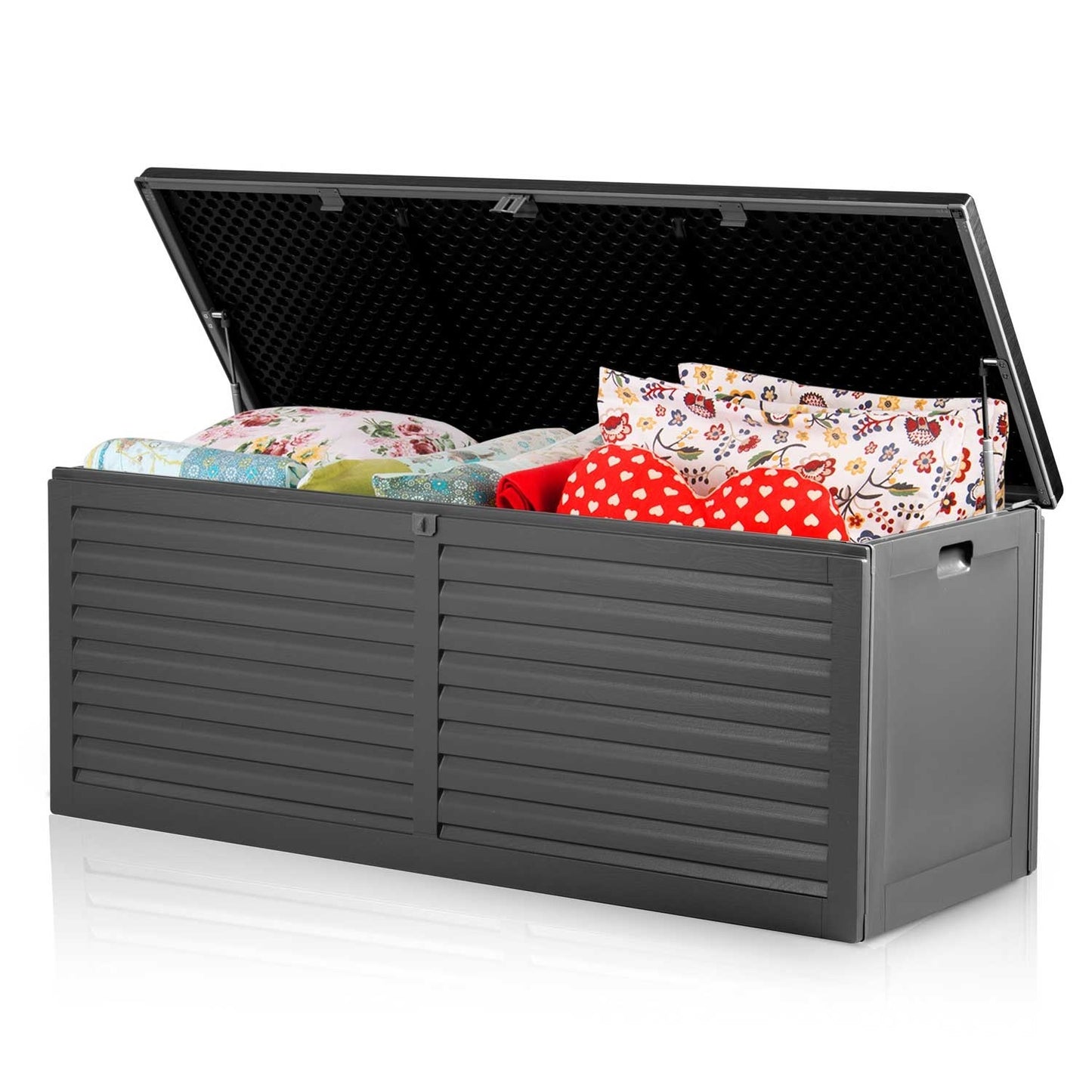 Kussenbox - Weerbestendig Kunststof - 390L - Zwart