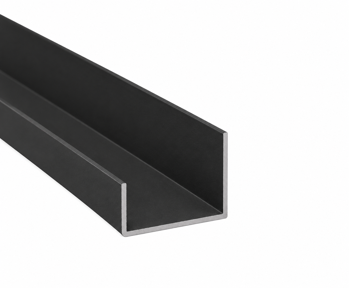 Aluminium Eindprofiel 8 mm – 280 cm – Voor Wandpanelen