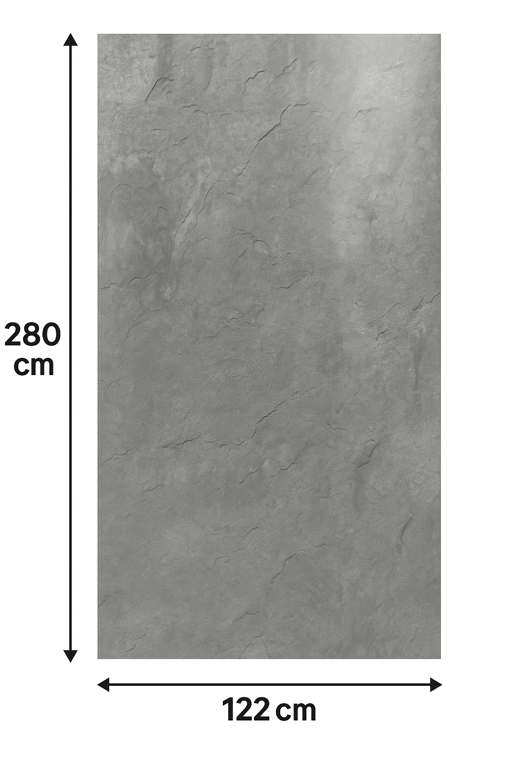 PVC wandpaneel Oslo grey - 122x280 cm