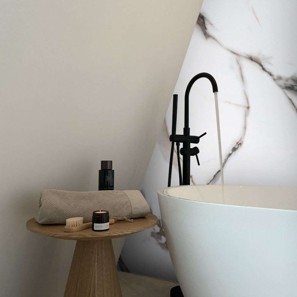 PVC Wandpaneel Paris Wit Hoogglans – Waterdicht 280×122 cm